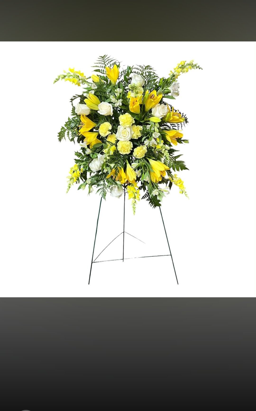 Yellow standing spray